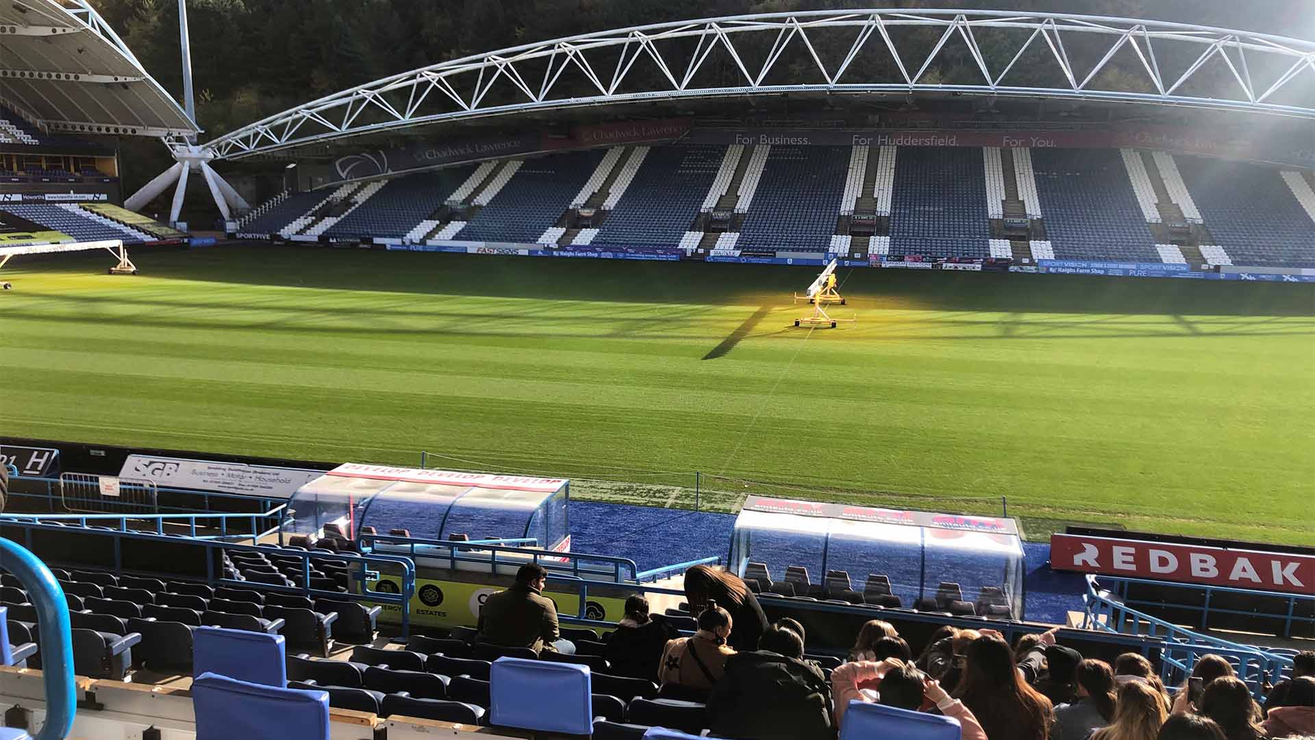 Students at the John Smith's Stadium