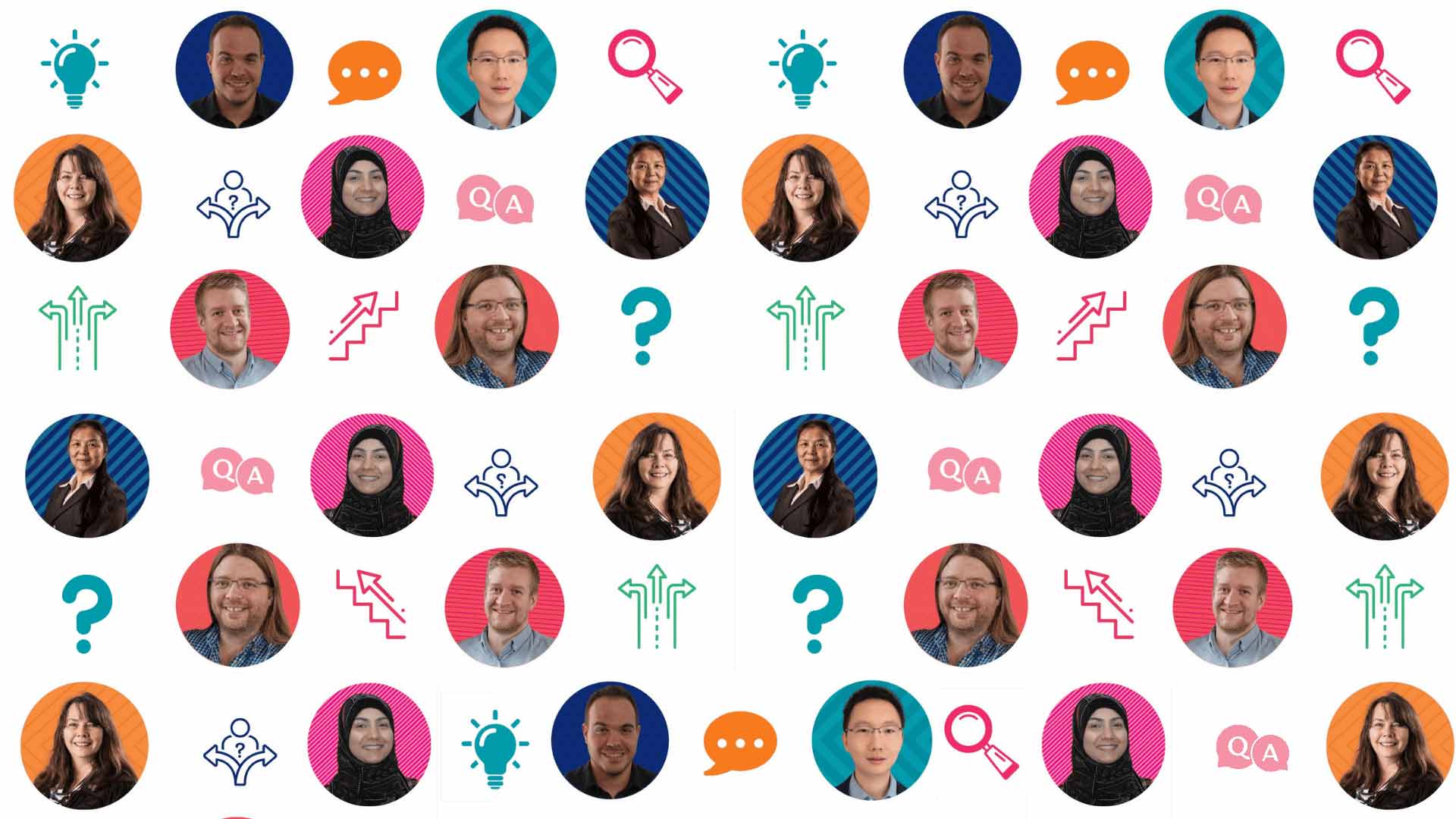 imgae with academics and icons represent a subject and career talk header