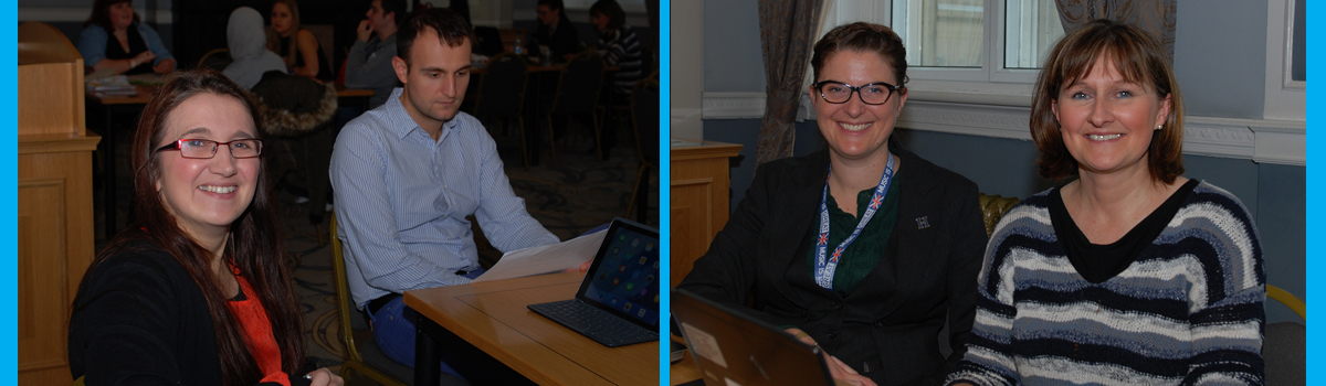 Pictured are the University's Professor Jess Power (far left) and Kirklees Council's Kath Davies (left) and Jennifer Dodson