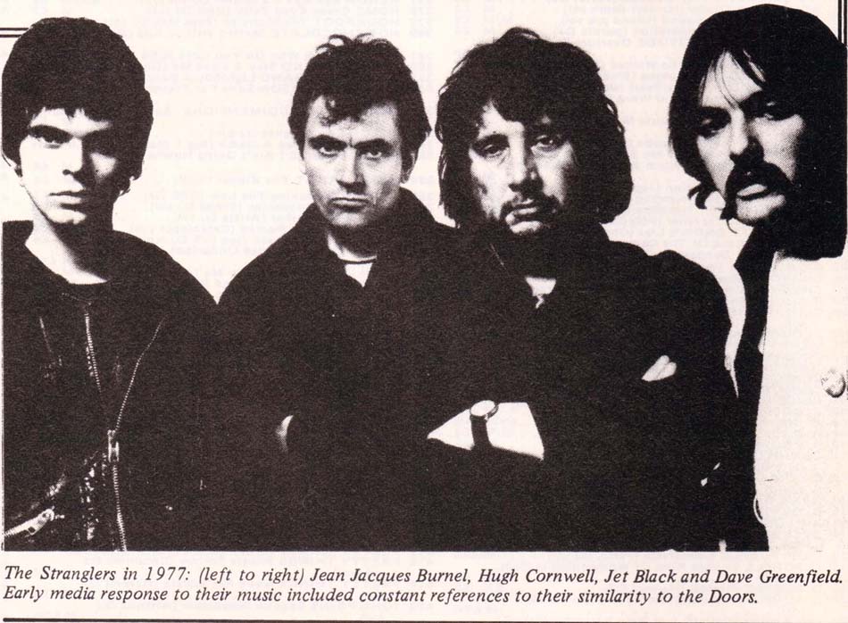 image of the stranglers to promote Stephen Dorril Music Walk and Talk