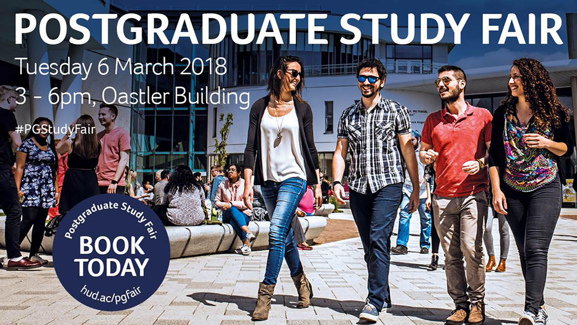 image of march postgraduate study fair poster