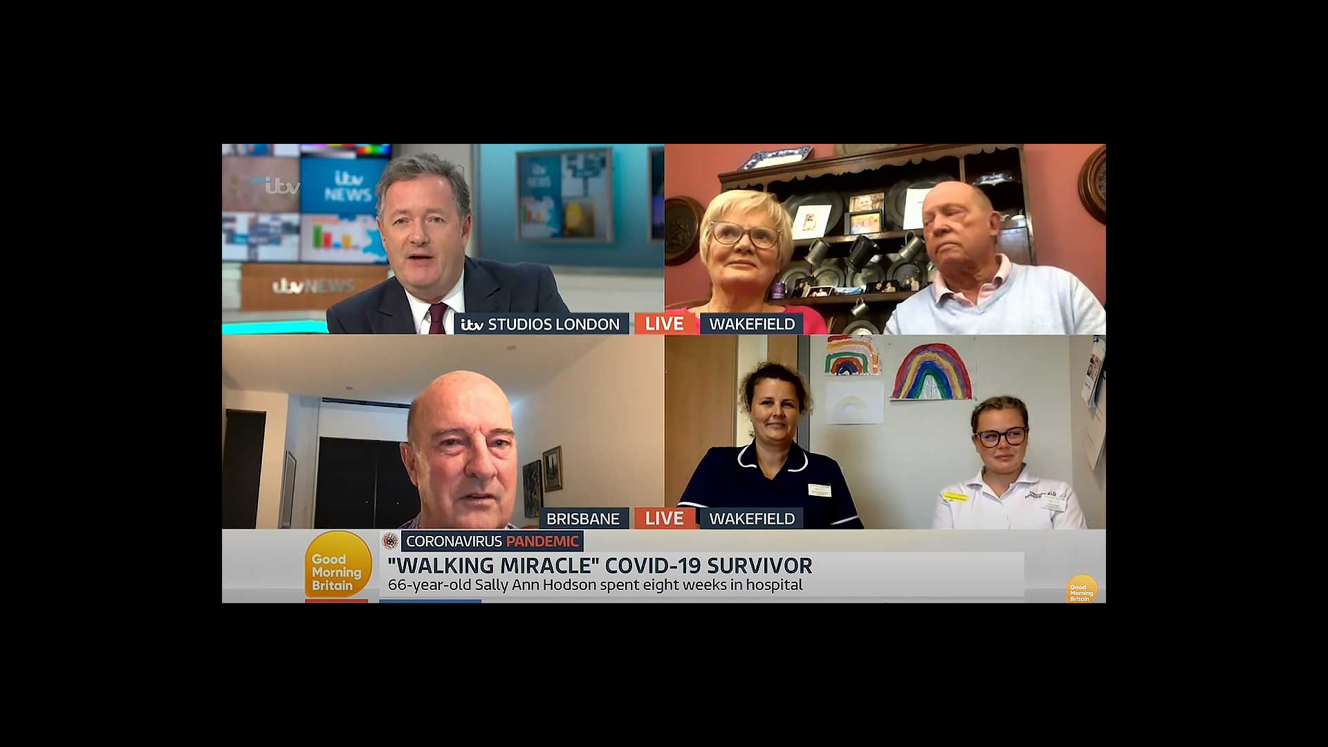 COVID-19 Miracle Survivor Praises Student Nurse On Good Morning Britain ...