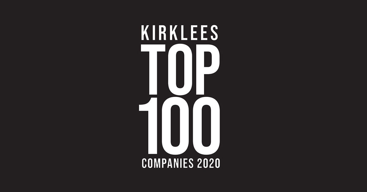 Kirklees Top 100 2020 logo