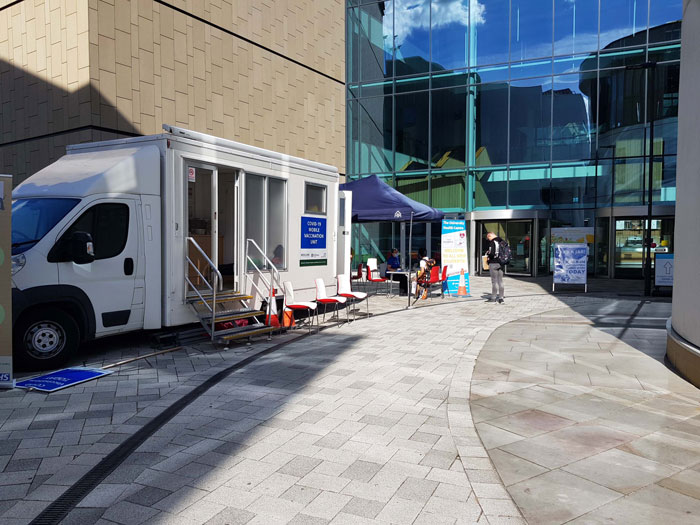 Vaccination Van at Oastler Building