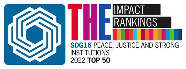 Times Higher Education SDG16 logo