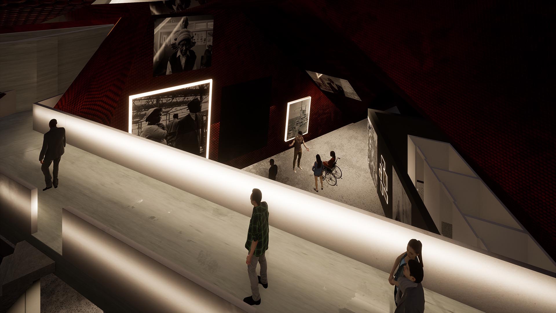 An internal view of Sarah Bradshaw's Windrush project building