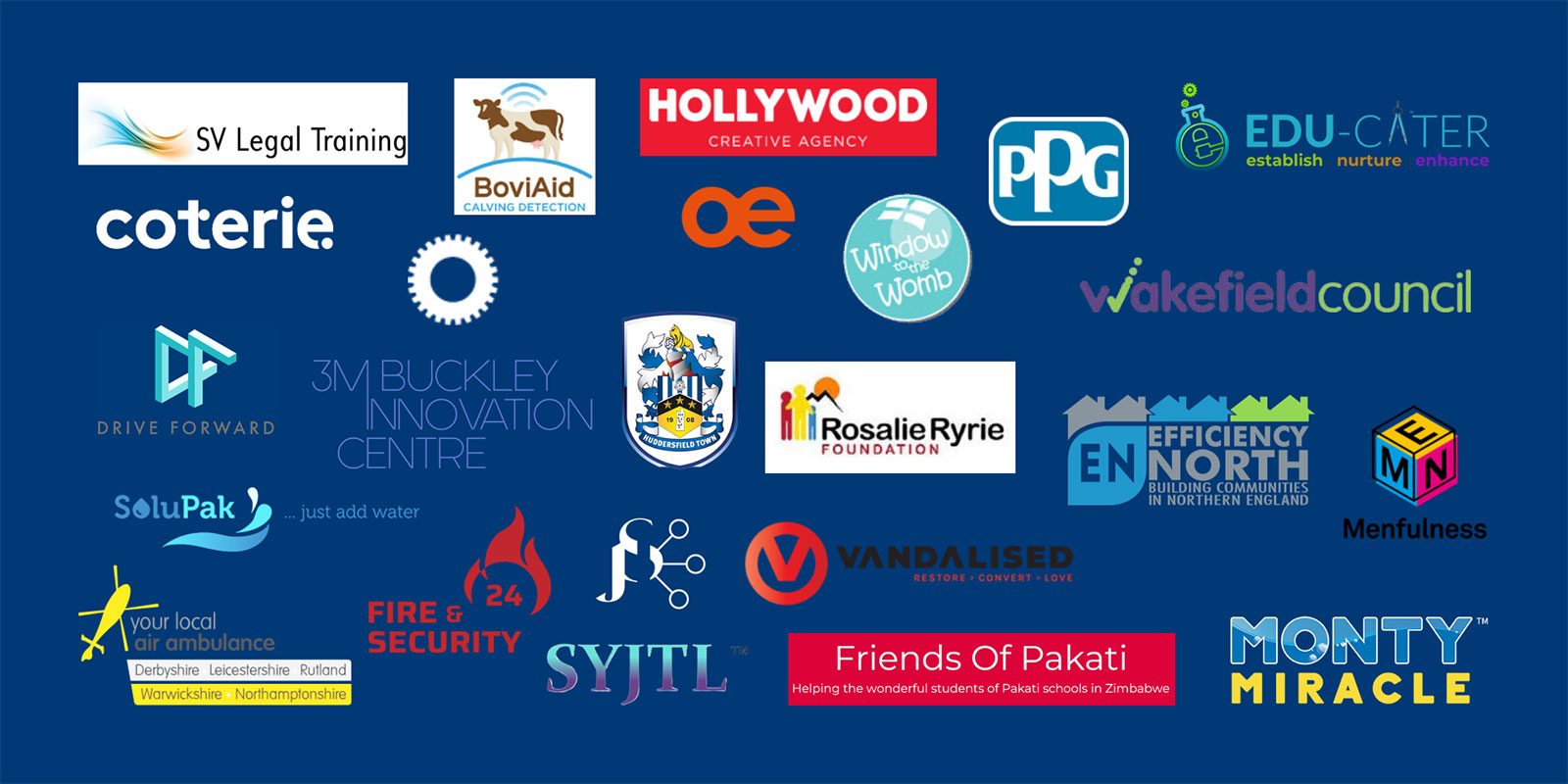 Logos of the businesses included in the consultancy projects