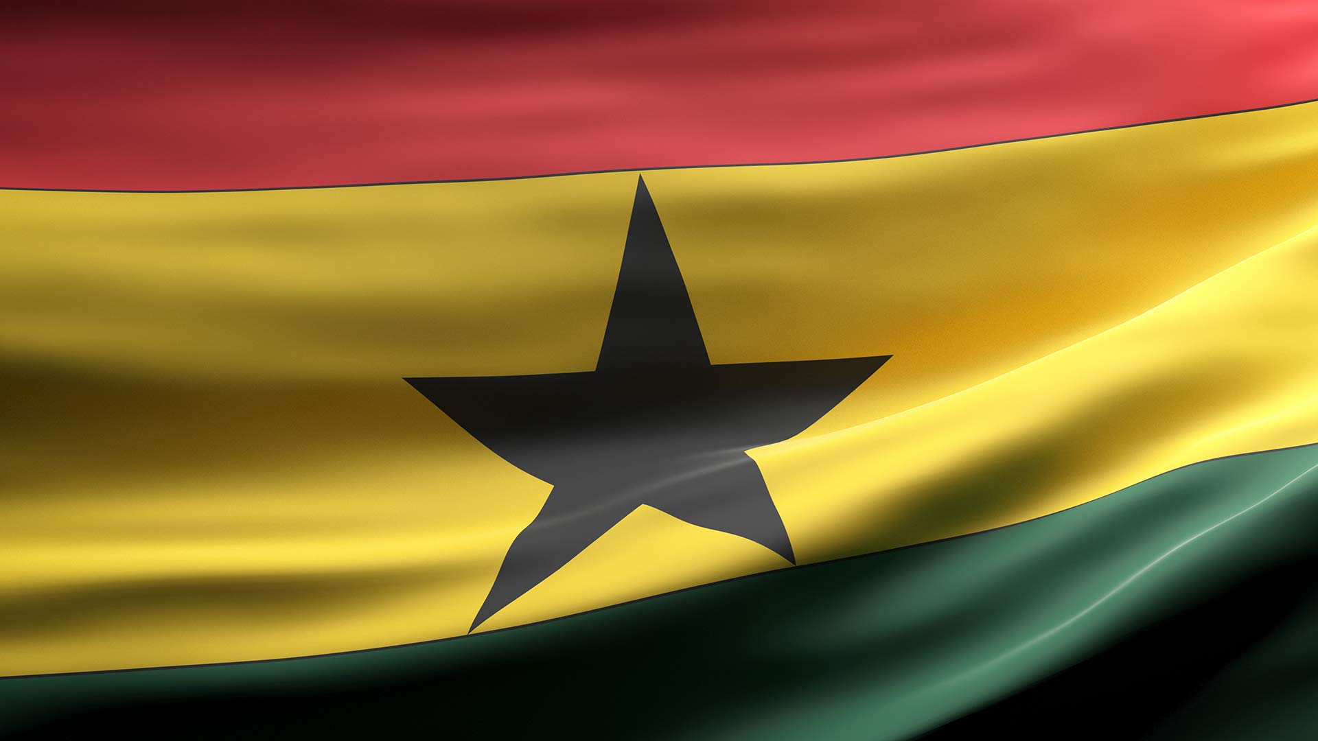 The flag of Ghana