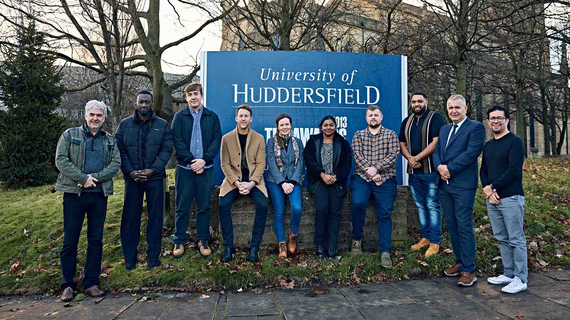 A group of Paxman employees and University of Huddersfield academics