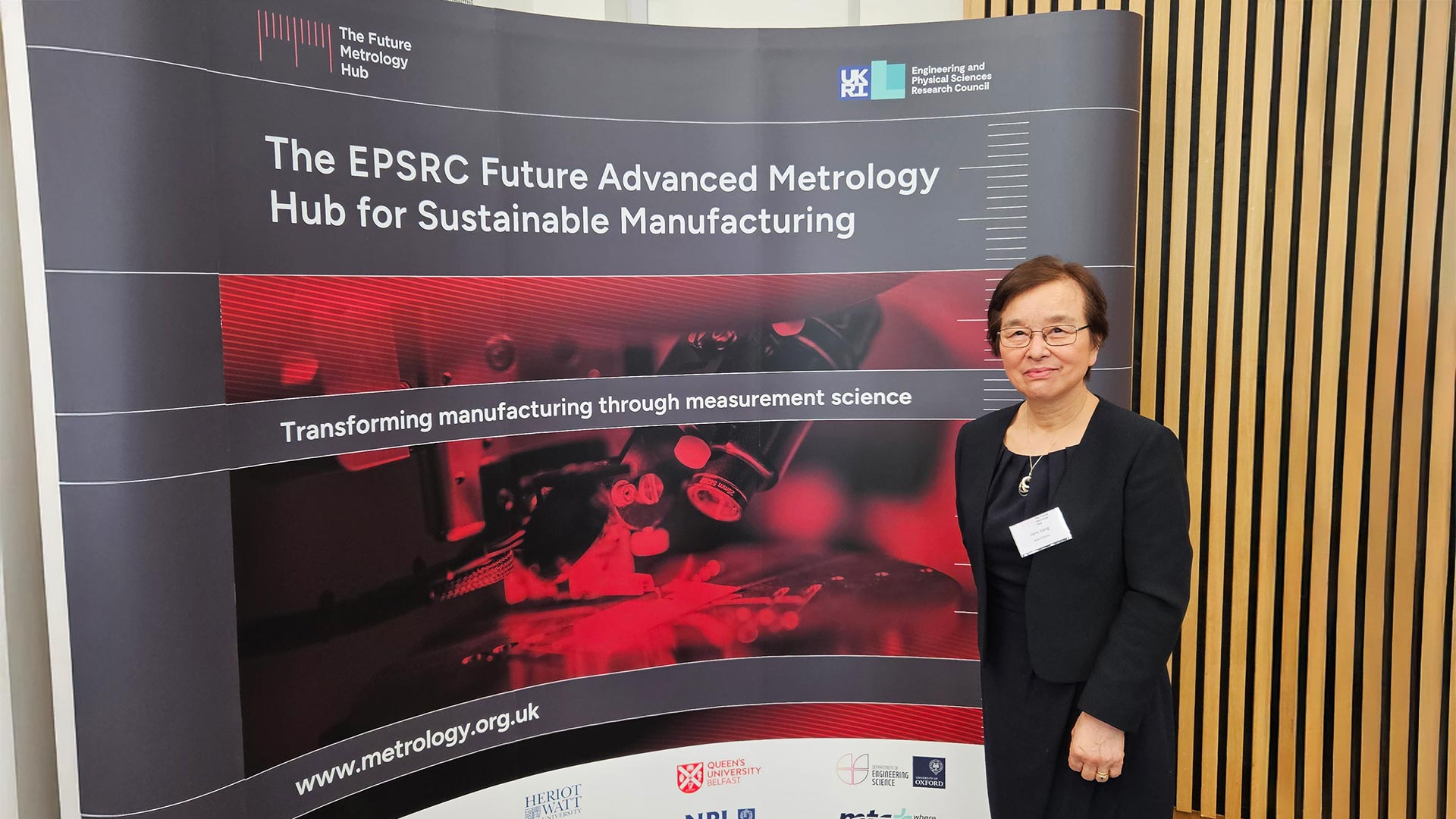 Professor Dame Jane Jiang of the University of Huddersfield's Future Advanced Metrology Hub