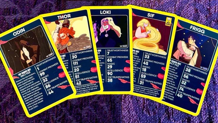 Viking themed Top Trumps cards