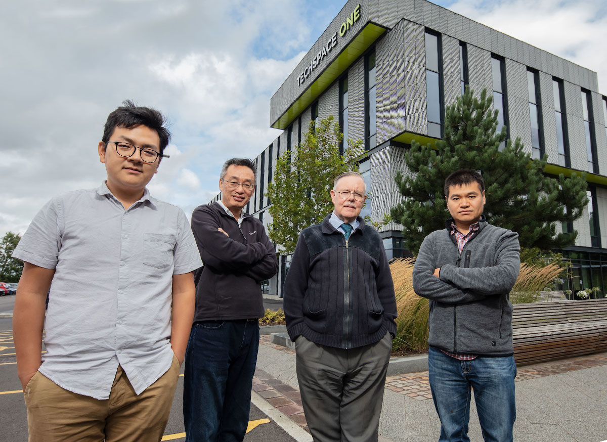 Professor David Walker (second right) and his research team