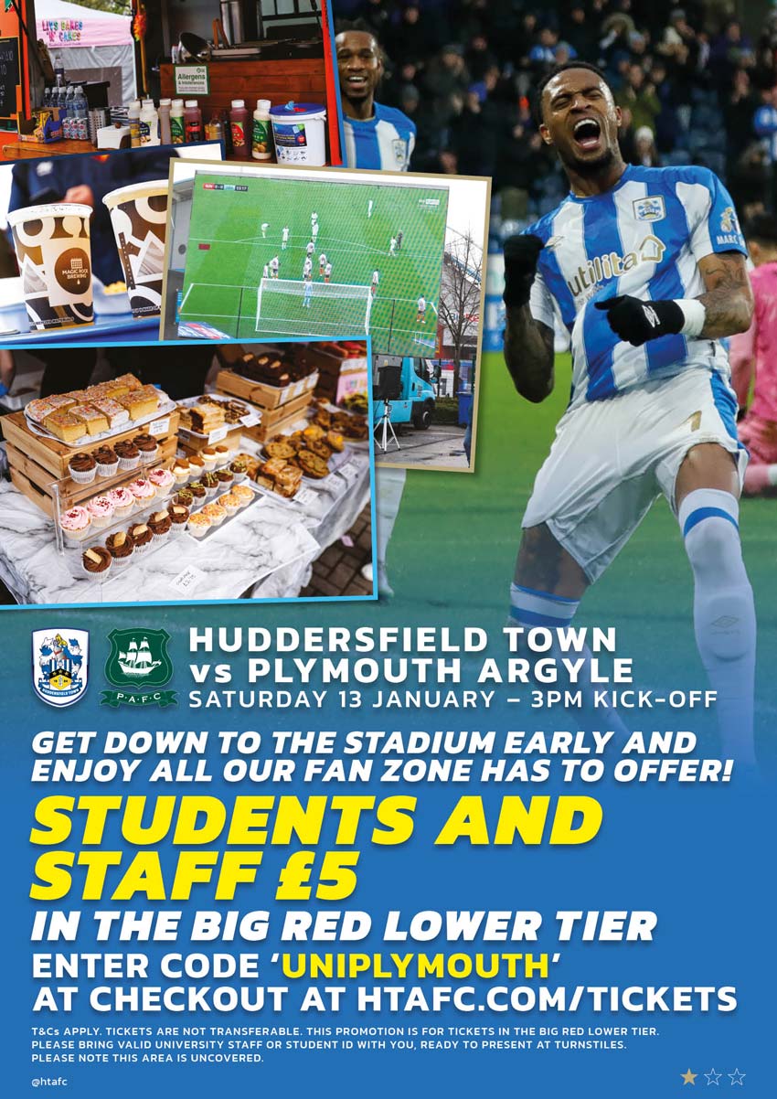 Huddersfield Town Vs Plymouth Argyle - University Of Huddersfield